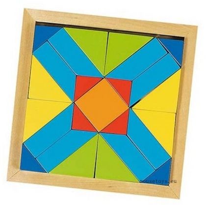 Goki, дървена мозайка, светът на формите, с рамка, играчка, играчки, игри, игра