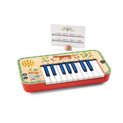 djeco, мини синтезатор, анимамбо, синтезатор, пиано, пиано с батерии, синтезатор с батери, детски синтезатор, музикален инструмент, музика, игра, игри, играчка, играчки