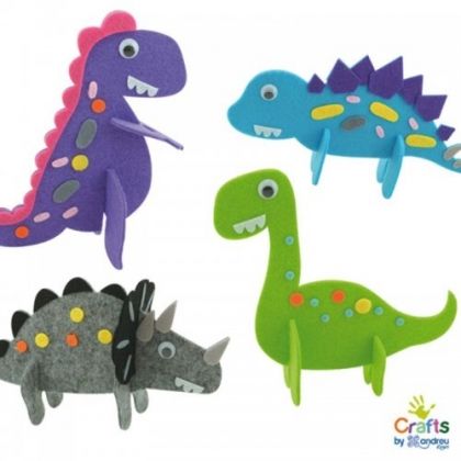 andreu toys, творчески комплект, направи и декорирай, динозаври, динозавър, създай, декорация, декорирай, игра, игри, играчка, играчки