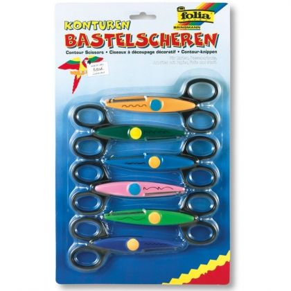 Folia, контурни ножички, ножици за детски проекти, детски ножици, ножици за деца 