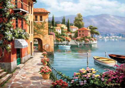 anatolian, вили до езерото, вили, вила, езеро, къщи до езеро, градче, къщички, къща, забавен пъзел, картина, пъзел, пъзели, puzzle, puzzles