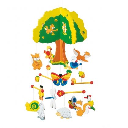 goki, висяща украса за детска стая, къщичка на дървото, мобилна декорация, предмет за декориране, художествени, декоративни, декорации, декориране, декорация, детски стаи, детска стая, дървена играчка, образователна играчка, играчка, играчки, игри, игра