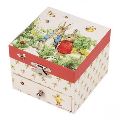 Trousselier, музикална кутия за бижута, музикална, кутия, зайчето Питър, кутия за бижута, бижута, музика, бижутерна кутия, игра, играчка, игри, играчки