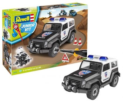 Revell, сглобяем модел, джуниър комплект, полицейска кола, кола за сглобяване, полицейска кола за сглобяване, игра, игри, играчка, играчки 