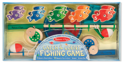 Melissa and Doug, игра с магнити, игра с риболов, дървена игра с магнити, игра с ловене на рибки, риба, риби, рибка, риболов, въдица, въдици, магнитна игра, игра, игри, играчка, играчки 