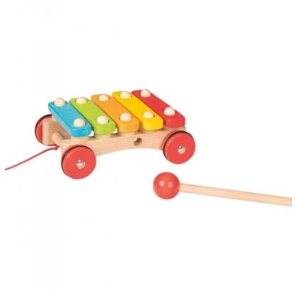 goki, дървен ксилофон за дърпане, дървен ксилофон, ксилофон за дърпане, играчка за дърпане, дървена играчка за дърпане, играчка за дърпане, музикална играчка, музикален инструмент, игра, игри, играчка, играчки
