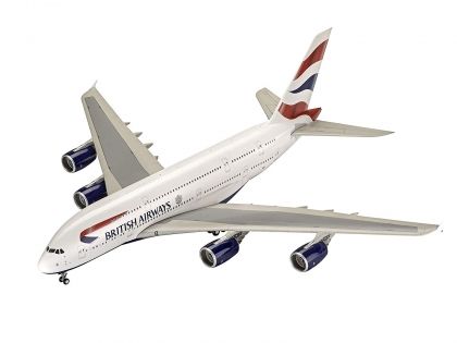 Revell, сглобяем модел, еърбъс A380-800, самолет, британски самолет, пътнически самолет, самолет, сглобяем самолет, конструктор, конструктори, игра, игри, играчка, играчки 