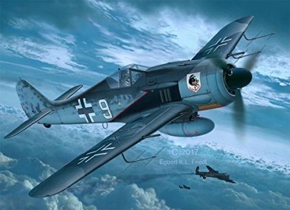 Revell, сглобяем модел, Фоки Улф Fw190 A-8, германски бомбардировач, бомбардировач, Втората световна война, самолет за сглобяване, конструктор, конструктори, игра, игри, играчка, играчки 