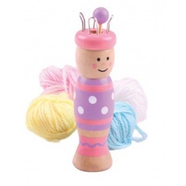 bigjigs, дървена играчка за плетене, кукла, играчка за плетене, плетене, дървена играчка, шиене и плетене, плетиво, ключодържатели, игра, игри, играчка, играчки