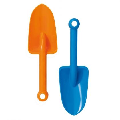 bigjigs, градинска лопатка, градинска лопата, лопата, лопатка, синя лопатка, оранжева лопатка, игра, игри, играчка, играчки
