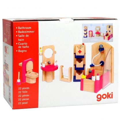 Goki, обзавеждане, за баня, на къща, за кукли, обзавеждане за баня на къща за кукли, кукленска, къща, кукленска къща, дървени, куклени, къщи, дървени куклени къщи, дървени, мебели, за кукли, дървени мебели за кукли, детски, мебели, за кукли, детски мебели
