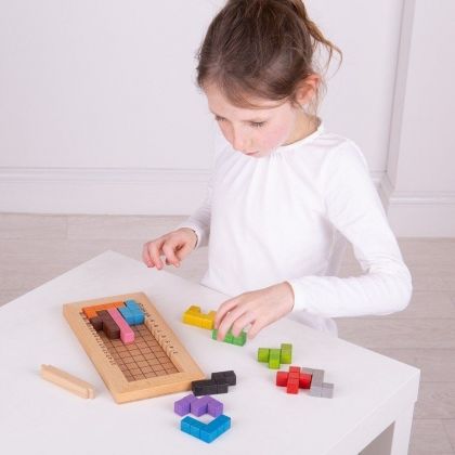 bigjigs, дървена логическа игра, заключи блоковете, дървена игра, логическа игра, стратегическа игра, игра с блокове, забавна игра, игра от дърво, игра, игри, играчка, играчки