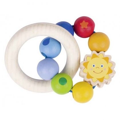 HEIMESS, дървена, бебешка, дрънкалка, слънце, дървена бебешка дрънкалка, дървена дрънкалка, дрънкалка, бебешка дрънкалка, бебешки дрънкалки, бебешка играчка, дървена играчка, залъгалка, дрънкалки за бебета, за бебета, играчка, играчки, игри, игра