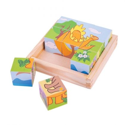 bigjigs, дървени кубчета в кутия, динозаври, дървени кубчета, кубче, кубчета, кубчета пъзели, забавни кубчета, кубчета в кутия, игра, игри, играчка, играчки