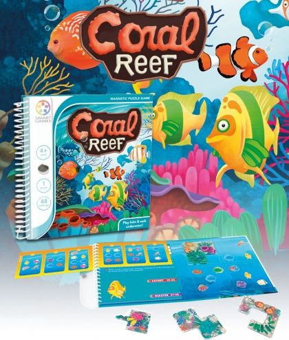 smartgames, забавна игра, коралов риф, логическа игра, криеница, морски обитатели, корал, игра, игри, играчка, играчки