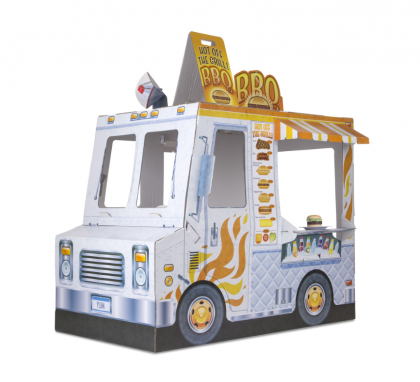 melissa & doug, камионче за храна 2 в 1, камионче играчка, бус за храна, сладоледен магазин, магазин за барбекю, магазин за храна