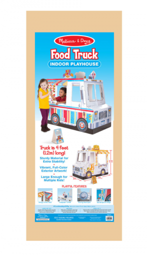 melissa & doug, камионче за храна 2 в 1, камионче играчка, бус за храна, сладоледен магазин, магазин за барбекю, магазин за храна