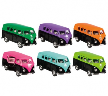 Welly, Метална, количка, играчка, Volkswagen, T1 Bus (1963), Фолксваген Т1, бус,