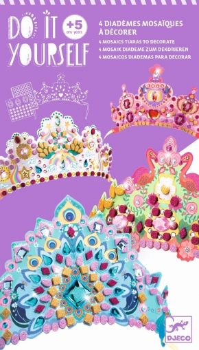 djeco, творчески комплект, направи коронки, корона, коронки, принцеса, принцеси, декорирай, творчество, игра, игри, играчка, играчки