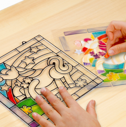 melissa & doug, комплект за стъклопис със стикери, еднорог, стъклопис, стикери, творчество, детски стъклопис, стъклопис за деца, игра, игри, играчка, играчки