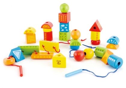 Hape, детска, дървена, играчка, конструктор, за, нанизване, образователна играчка, обучителна играчка, креативна играчка, играчки, игри, игра 