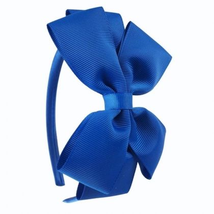 диадема, с панделка, панделки, електрическо синьо,  синьо, синя, сини, аксесоар, аксесоари, за, коса, диадеми, подарък, подаръци, headband