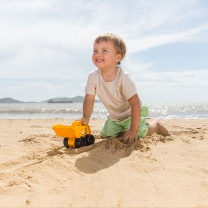 hape, багер за игри в пясъка, багер, пясък, пясъчник, плаж, игра, игри, играчка, играчки