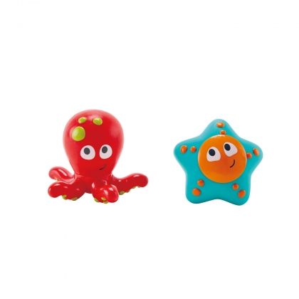 hape, играчки за баня, октоподче и морска звезда играчка за баня, игра за баня, октопод, риба балон, игра, игри, играчка, играчки