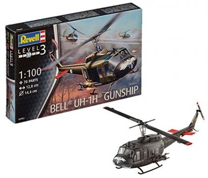Revell, сглобяем модел, въртолет Bell UH - 1H, модел за сглобяване, детски модел, играчка за сглобяване, игра, игри, играчка, играчки 