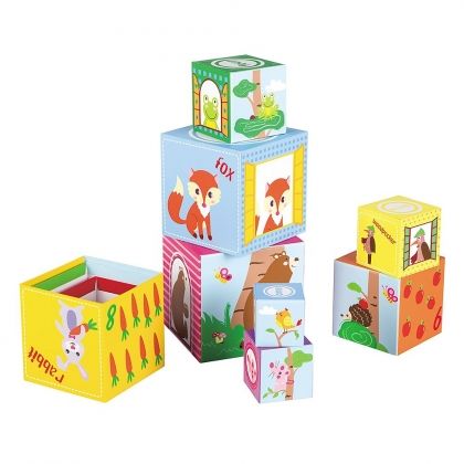 lelin, кула от картонени кубчета, животни, кула от кубчета, картонени кубчета, пирамида от кубчета, образователни кубчета, детски кубчета, кубче, кубчета, игра, игри, играчка, играчки