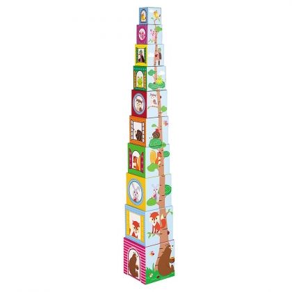 lelin, кула от картонени кубчета, животни, кула от кубчета, картонени кубчета, пирамида от кубчета, образователни кубчета, детски кубчета, кубче, кубчета, игра, игри, играчка, играчки
