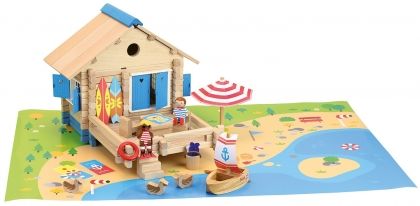 VILAC, дървен, дърво, дървени, конструктор, конструктори, къща край морето, къщи, къща за сглобяване, сглобяема къща, игра, игри, играчка, играчки