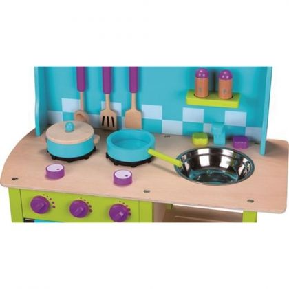 lelin, дървена детска кухня, дървена кухня, детска кухня, морски бриз, кухня за деца, готвене, кухня, игра, игри, играчка, играчки