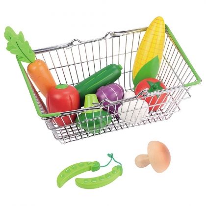 lelin, детска кошница за пазар със зеленчуци, кошница за пазар, зеленчуци, пазар, кошница, пазарска кошница, игра, игри, играчка, играчки