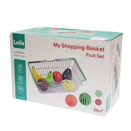 lelin, детска кошница за пазар с плодове, кошница за пазар, плодове, пазар, кошница, пазарска кошница, игра, игри, играчка, играчки