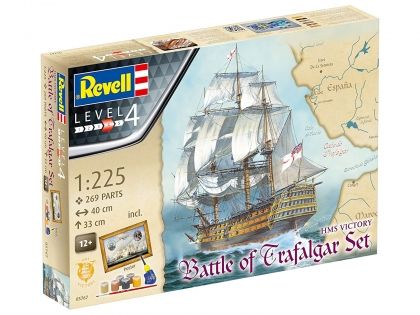 Revell, сглобяем модел, подаръчен комплект битката при Трафалгар, кораб, кораби, сглобяем кораб, кораб за сглобяване, играчка за сглобяване, игра, игри, играчка, играчки 