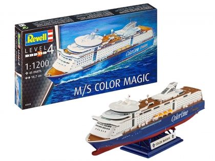 Revell, сглобяем модел, круизен кораб Цветна магия, кораб, кораби, кораб за сглобяване, играчка за сглобяване, игра, игри, играчка, играчки 