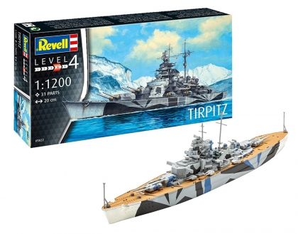 Revell, сглобяем модел, военен кораб Тирпиц, сглобяем кораб, кораб за сглобяване, играчка за сглобяване, игра, игри, играчка, играчки 