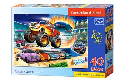 Castorland, скачащ камион чудовище, камион, пъзел, пъзели, puzzles, puzzle, пъзелите, пъзели