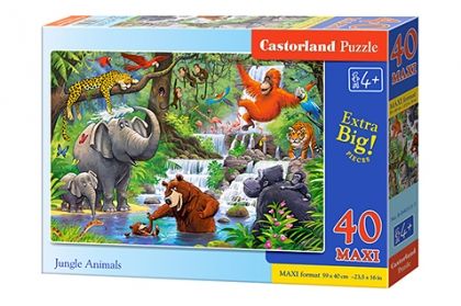 Castorland, животни в джунглата, диви животни, пъзел, пъзели, puzzles, puzzle, пъзелите, пъзели