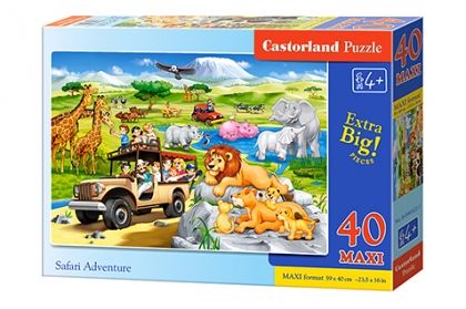 Castorland, сафари приключение, диви животни, животни в саваната, пъзел, пъзели, puzzles, puzzle, пъзелите, пъзели