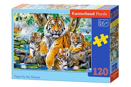 Castorland, тигър на скалата, тигър, тигри, пъзел, пъзели, puzzles, puzzle, пъзелите, пъзели