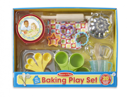 melissa & doug, детски сладкарски комплект, сладкарски комплект, готварски комплект, пекар, сладкар, готвене, сладкиши, игра, игри, играчка, играчки