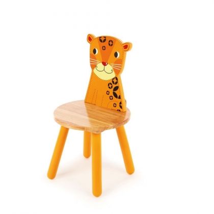bigjigs, дървено столче, леопард, дървен стол, детско столче, стол, столче, джунгла, леопардче