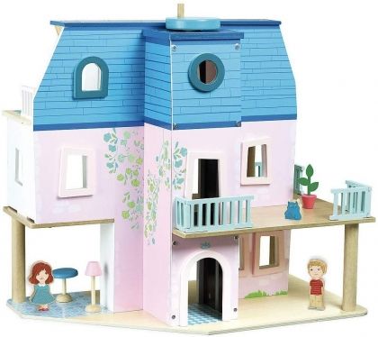 Vilac, дървена, играчка, къща, за кукли, къщичка, кукла, кукленско обзавеждане, игра, игри, играчка, играчки