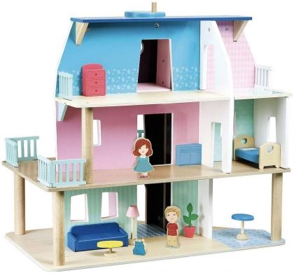 Vilac, дървена, играчка, къща, за кукли, къщичка, кукла, кукленско обзавеждане, игра, игри, играчка, играчки