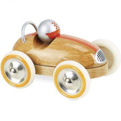 Vilac, дървена количка, ретро, ретро автомобил, дървена ретро кола,  игра, игри, играчка, играчки 