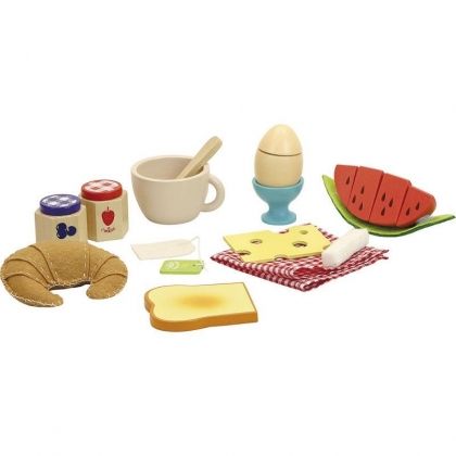 Vilac, френска закуска, комплект за игра, от филц, закуска,  игра, игри, играчка, играчки 