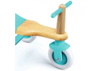 djeco, дървена триколка, синя, триколка, балансно колело, колело за баланс, дървено колело за баланс, колело, игра, игри, играчка, играчки