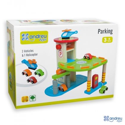 Andreu toys - Дървена играчка - Паркинг на две нива